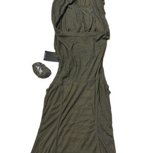 DOLLS KILL / DARKER WAVS Hooded Maxi/Midi Festival Dress with Mask